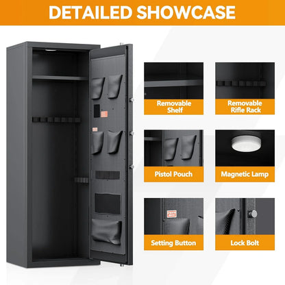 Kaer 10-12 Gun Safe 1400MD Rivet Design