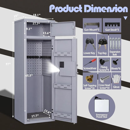 Kaer 10-12 Gun Safe 1447 Grey/BLACK