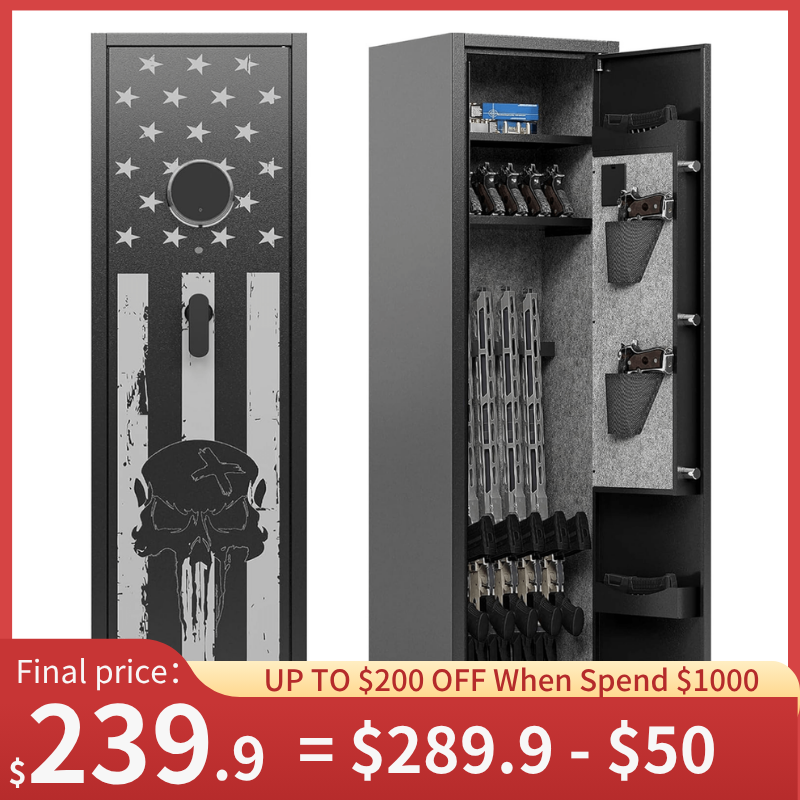 Kaer 6 Pre-Assembled Gun Safe 1430 Skull