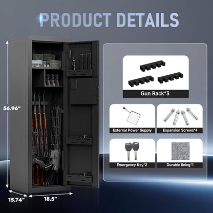 Kaer 10-13 Gun Safe 1447 Fingerprint