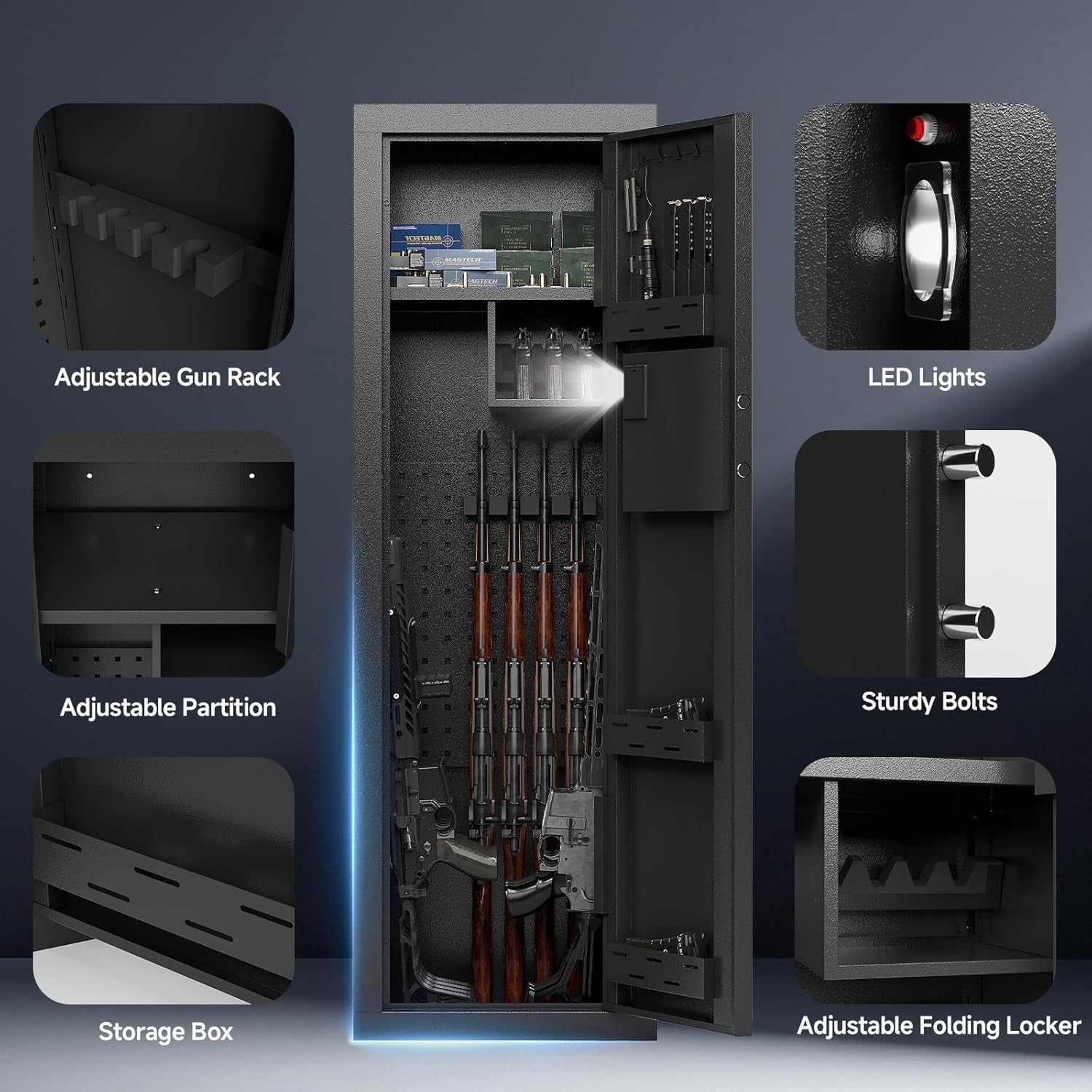 Kaer 10-13 Gun Safe 1447 Fingerprint