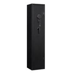 KaerWorld 3-5 Gun Safes for Home Rifle and Pistols, Quick Access Safes for Shotguns, Cabinets With Adjustable Rack, Pockets and Removable Shelf