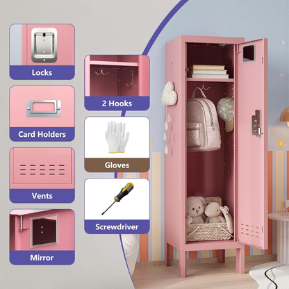 54"H Metal Locker with Card Slot - KAER