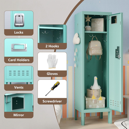 54"H Metal Locker with Card Slot - KAER