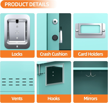 54"H Metal Locker with Card Slot - KAER
