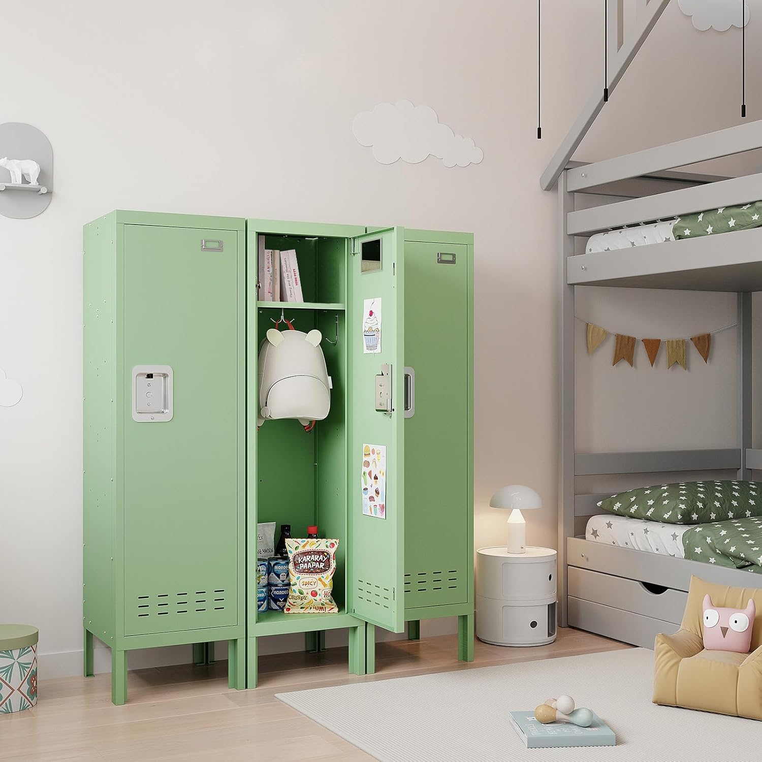 54"H Metal Locker with Card Slot - KAER