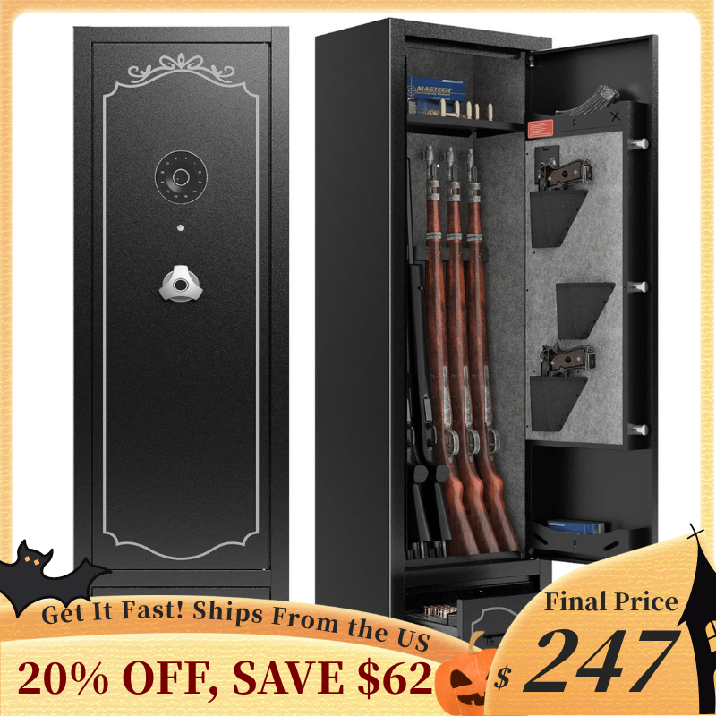 Kaer 6-8 Pre-Assembled Gun Safe With Bottom Drawer 1400L/XL