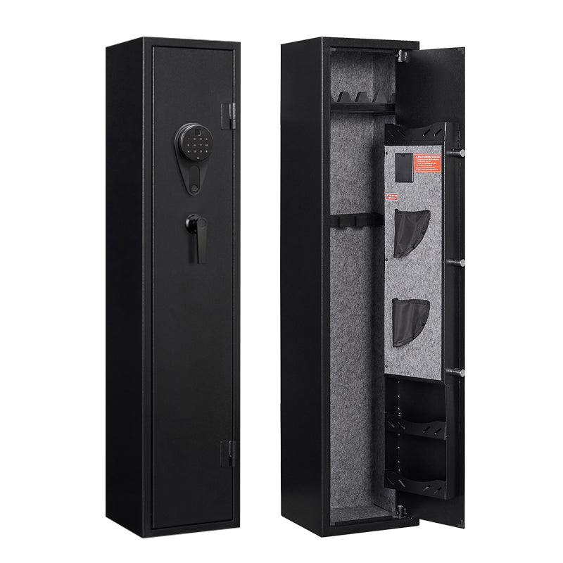 KaerWorld 4-5 Gun Safes,Gun Safe for Rifles and Pistols,Shotgun Rifle Safe,Gun Safes for Rifle and Shotguns,Long Gun Cabinets With Fingerprint/Digital Keypad/Removable Shelf for Rifles Safes