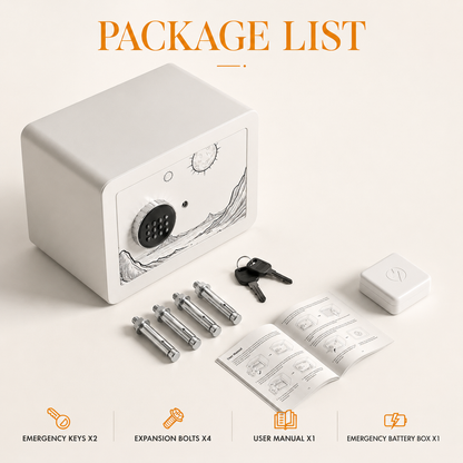 KAER Compact Digital Safe Box with Removable Shelf