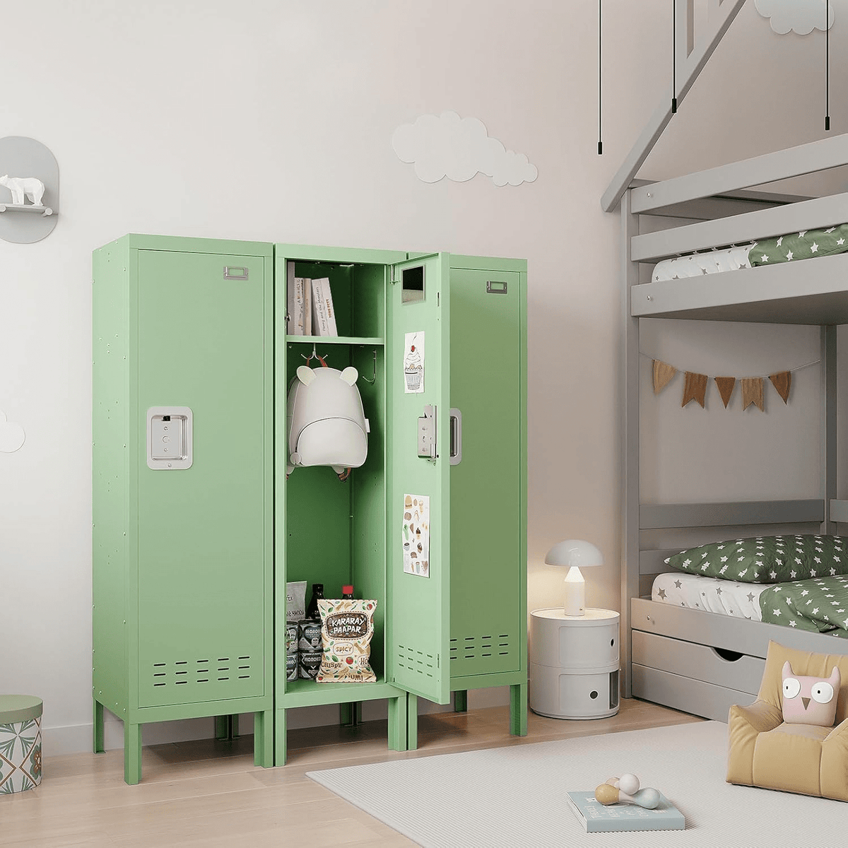 54"H Metal Locker with Card Slot - KAER - KaerWorld