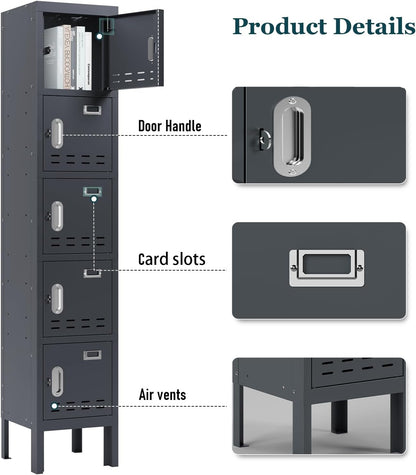 Kaer 1-5 Door Metal Locker