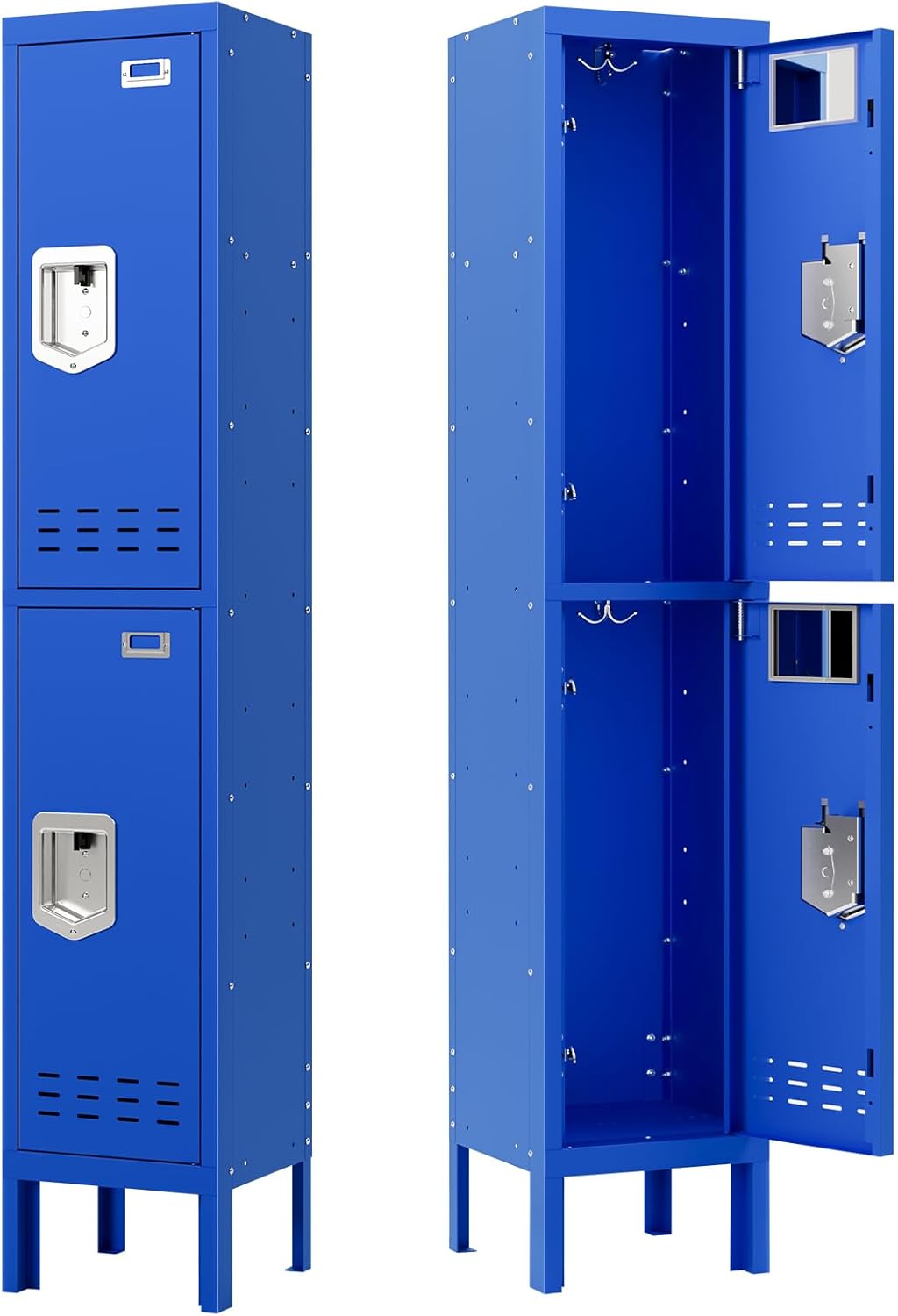 KaerWorld Metal Cabinet for Home & Office - Lockable Steel Locker with Door, 54" Height, for Gym, School, Garage, and Office Use