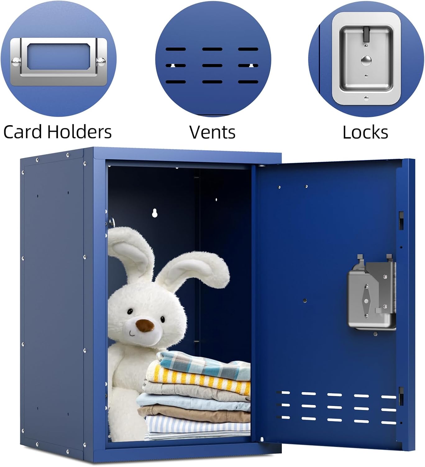 KaerWorld 24-Inch High Kids Storage Locker for Bedroom School and Playroom