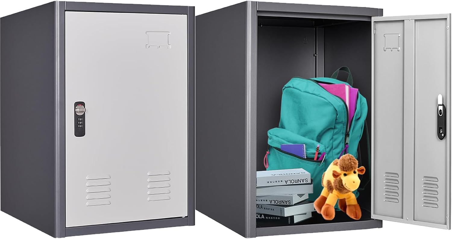 KaerWorld 20" High Lockable Metal Storage Cabinet - Secure Storage Cabinet for Home, Office, or Garage Use