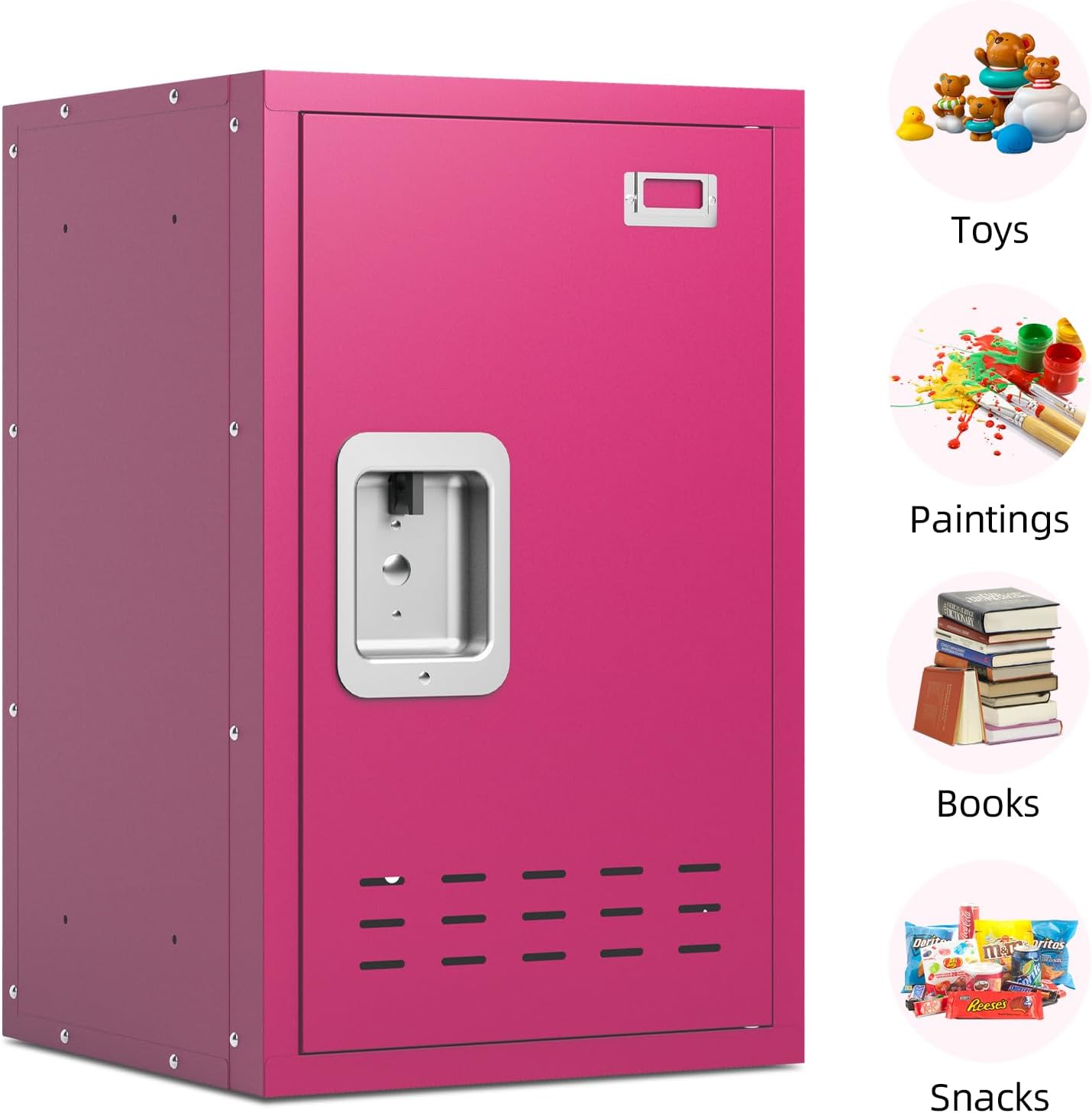 KaerWorld 24-Inch High Kids Storage Locker for Bedroom School and Playroom