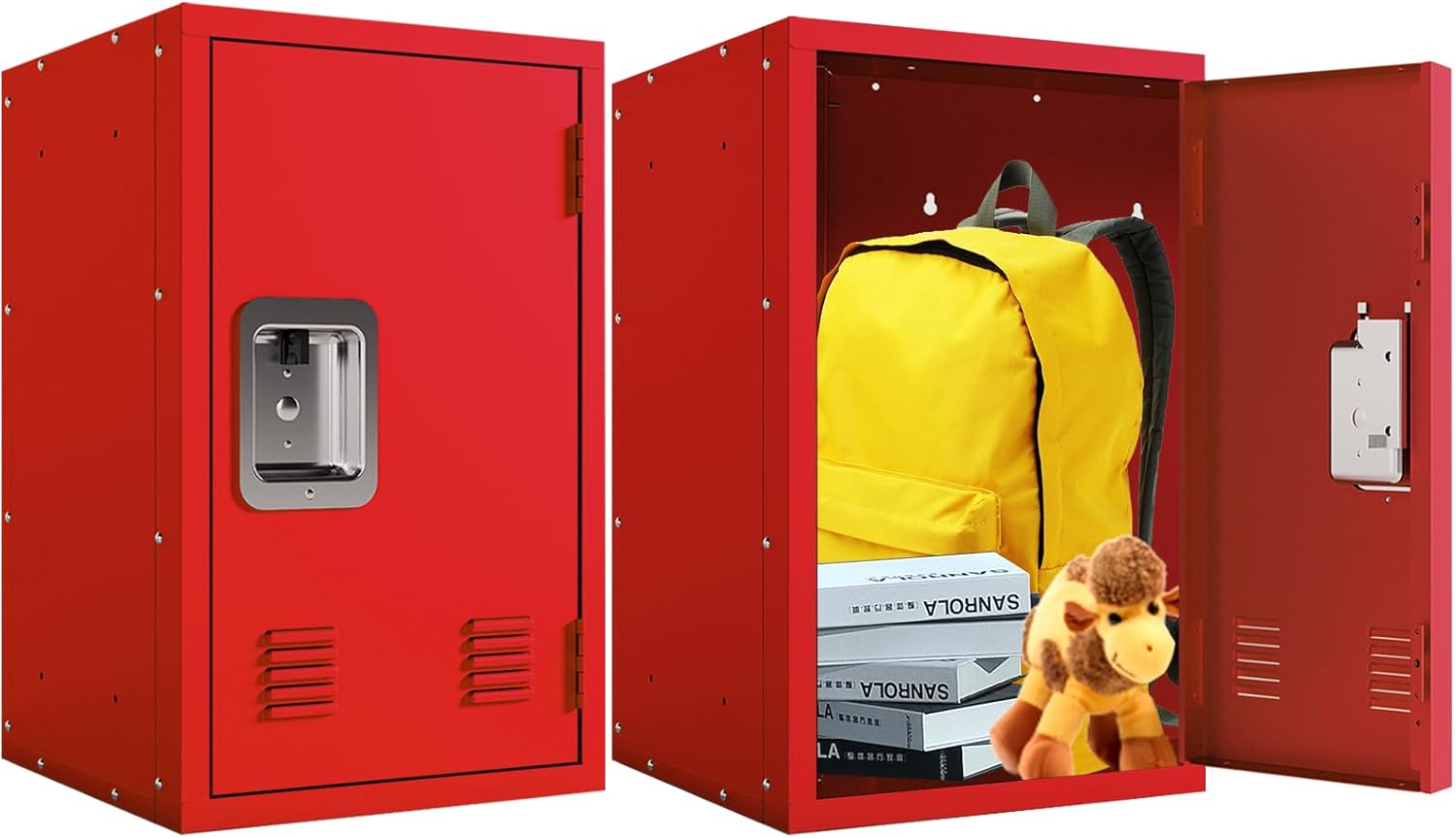 KaerWorld 20" High Lockable Metal Storage Cabinet - Secure Storage Cabinet for Home, Office, or Garage Use