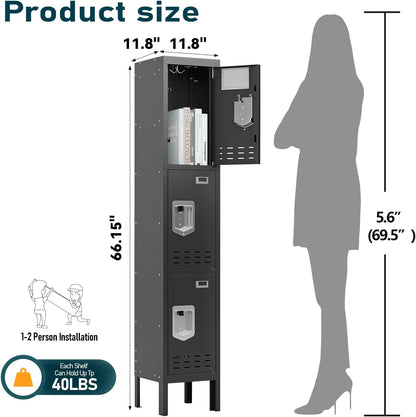 Kaer 1-5 Door Metal Locker