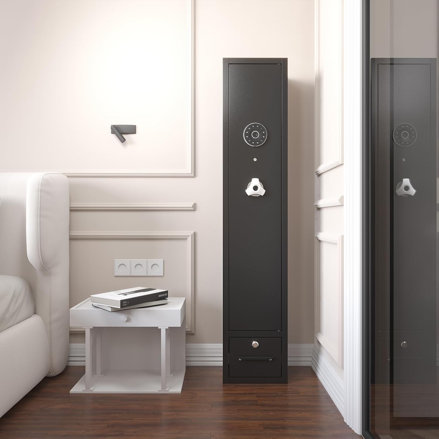 【Special Offer】Kaer 4-8 Pre-Assembled Gun Safe With Bottom Drawer 1400S/L/XL