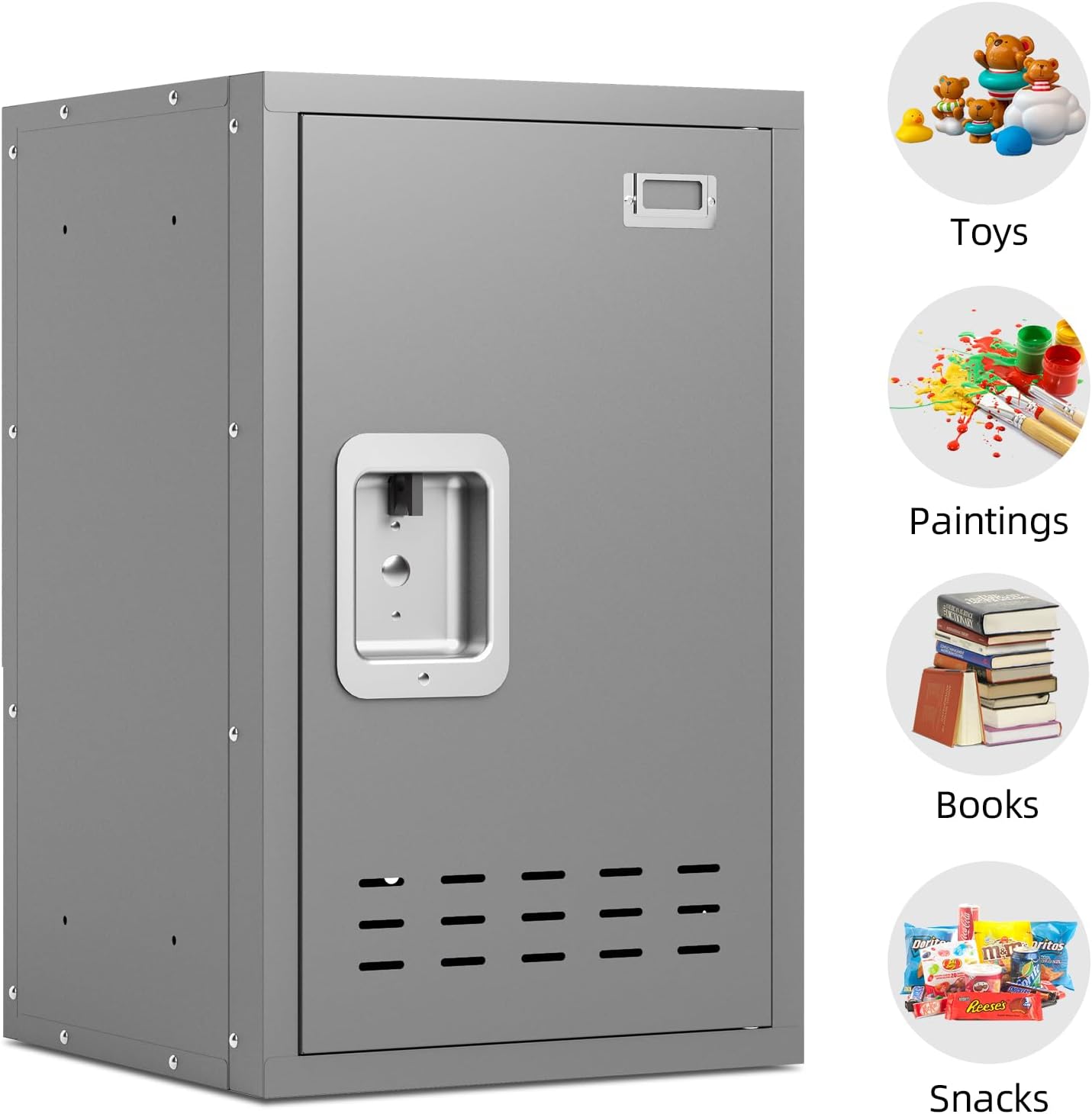 KaerWorld 24-Inch High Kids Storage Locker for Bedroom School and Playroom