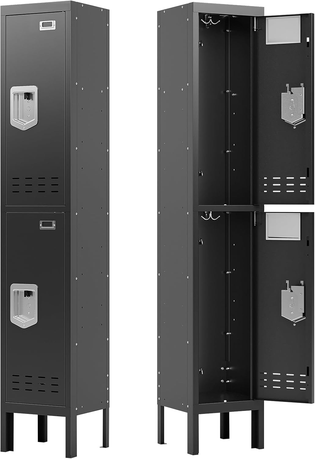 KaerWorld Metal Cabinet for Home & Office - Lockable Steel Locker with Door, 54" Height, for Gym, School, Garage, and Office Use