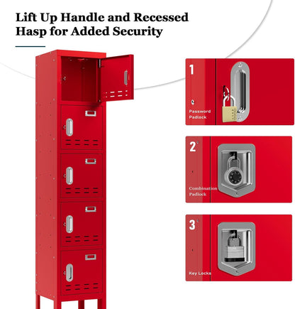 Kaer 1-5 Door Metal Locker