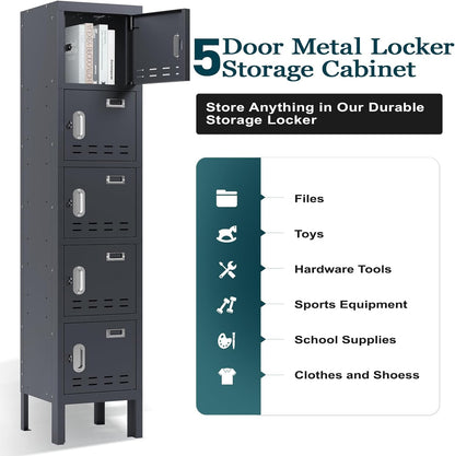Kaer 1-5 Door Metal Locker