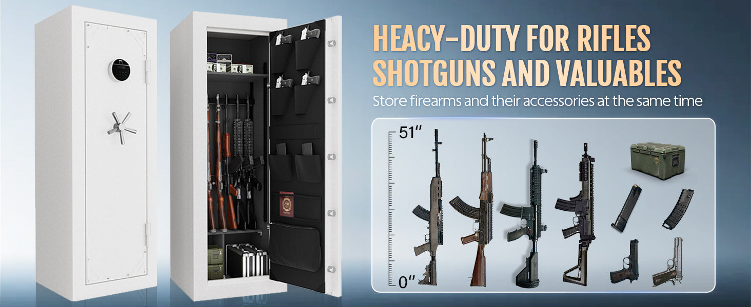 heavy-duty for rifles, shotguns, and valuables