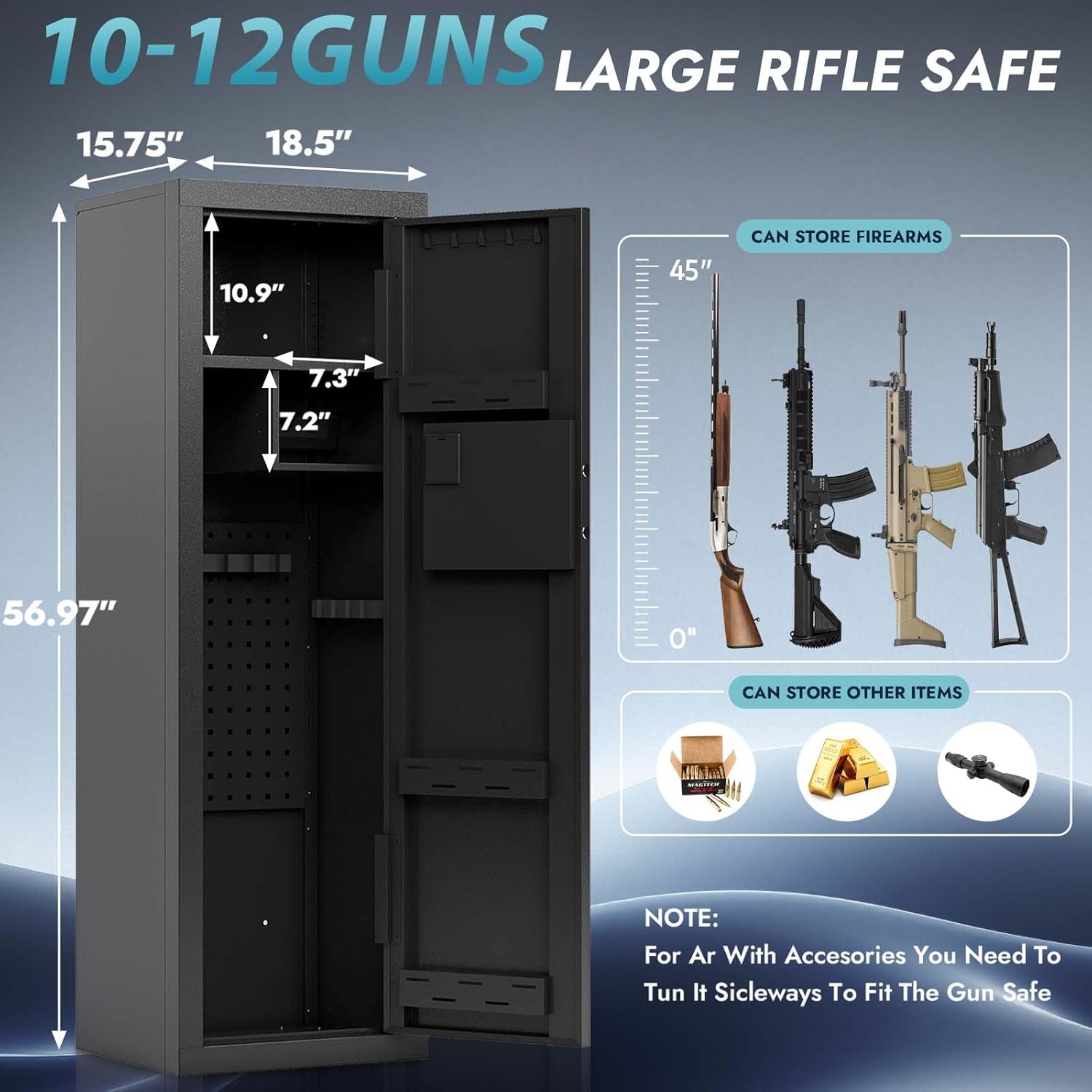 Kaer 10-12 Knock-Down Gun Safe 1447