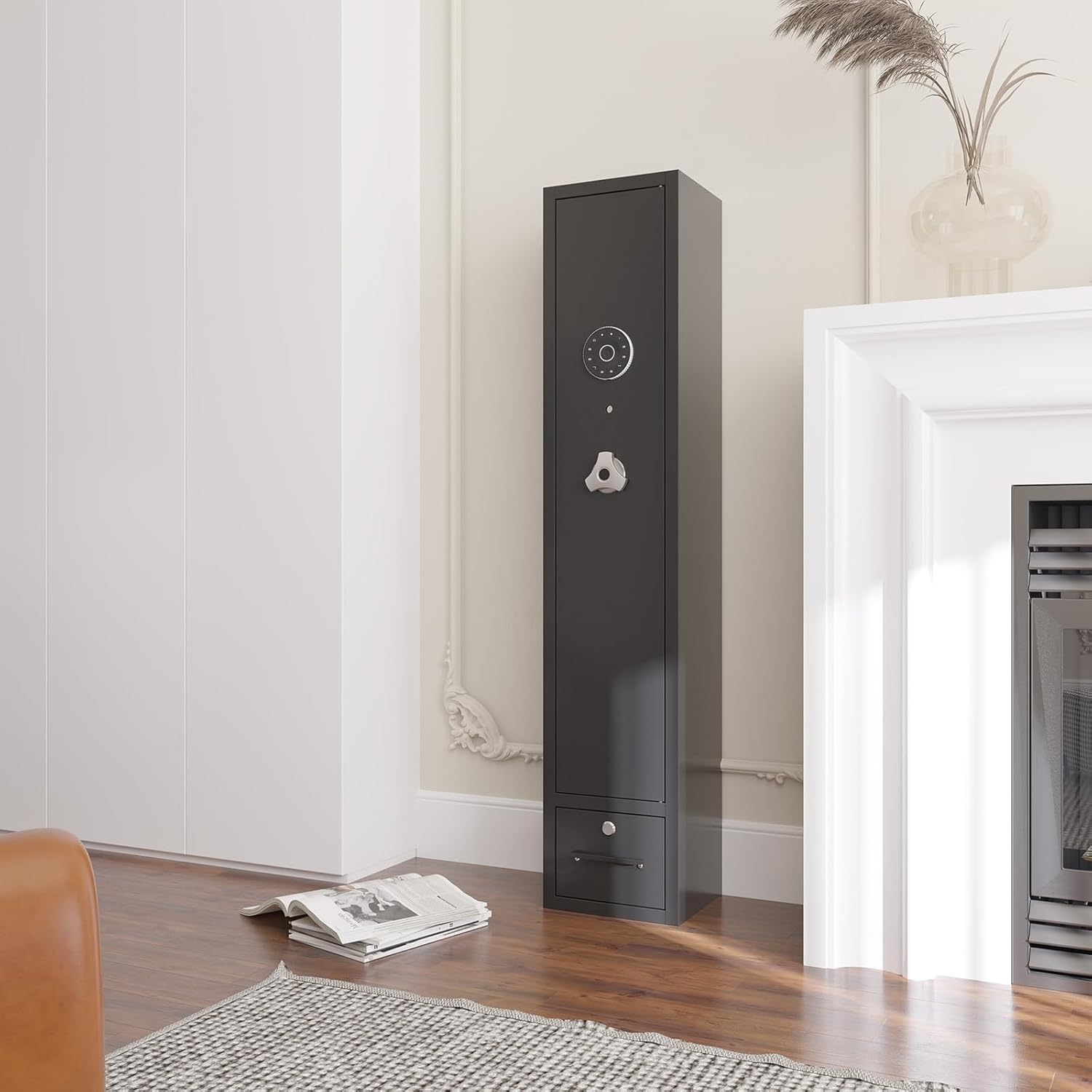 【Special Offer】Kaer 4-8 Pre-Assembled Gun Safe With Bottom Drawer 1400S/L/XL