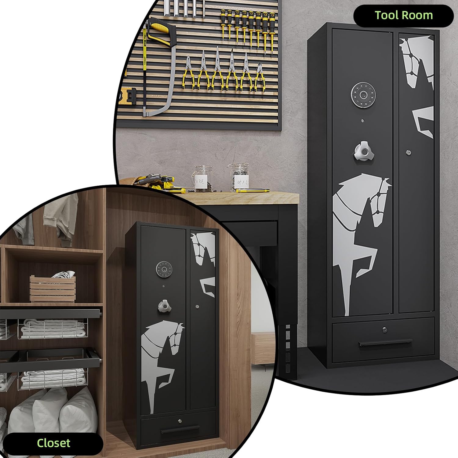 【Special Offer】Kaer 6 Double Door Gun Safe 1350