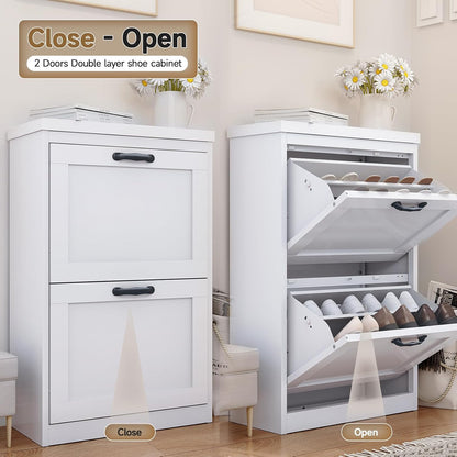 Kaer 2-Drawer Shoe Cabinet Vertical/Horizontal