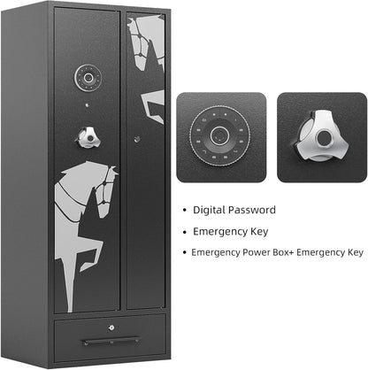 【Special Offer】Kaer 6 Double Door Gun Safe 1350
