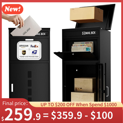 Kaer 2-in-1 Mail and Package Delivery Box 011 | Large