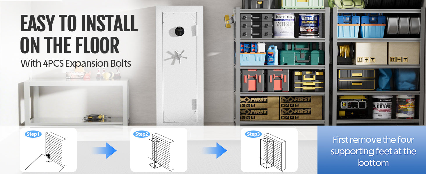easy to installon the floor