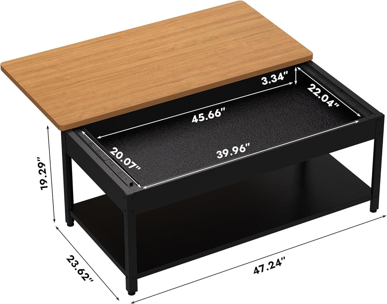 Kaer Modern Coffee Table Gun Safe