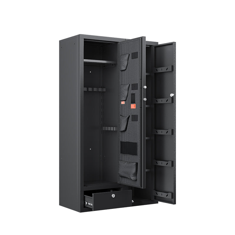 💖KaerWorld 15-20 Gun Safe - Large Gun Safe for Home, Rifles, Pistols, and Shotguns with Quick Access, Drawer, and Removable Shelf