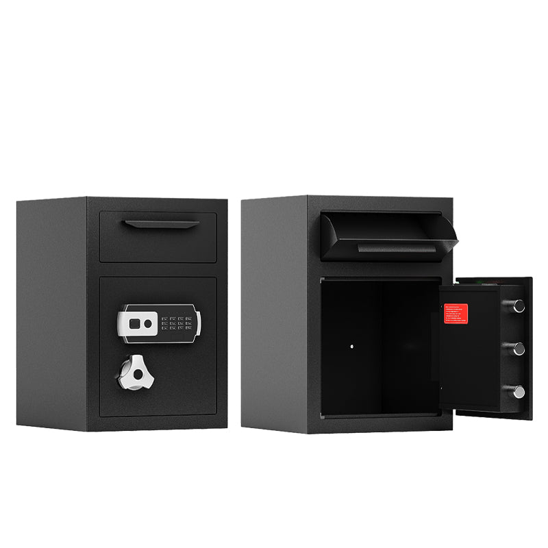 KaerWorld 2.6 Cub Depository Drop Safe - Fireproof Lock Box with Digital Combination, Anti-Fishing & Silent Deposit for Business & Home Use