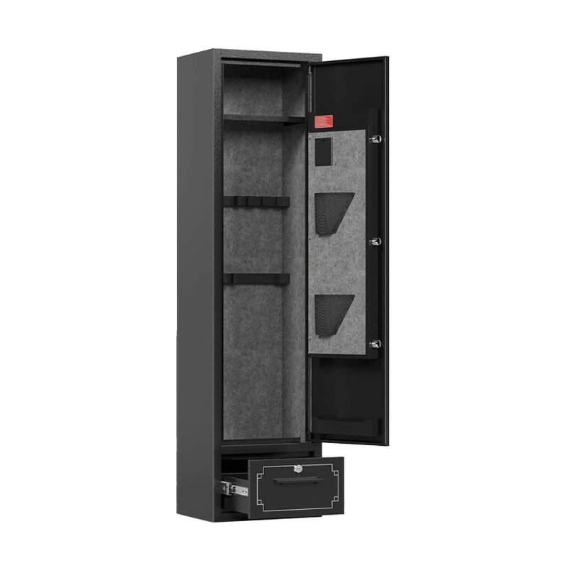 KaerWorld 4~8 Gun Safe,Gun Safes & Cabinets,Gun Safes for Home Rifle and Pistols,Rifle Gun Safe With Drawer,Gun Cabinet for Rifles,Shotguns With Scopesand Shotguns,Gun Safe With Removable Shelf and Gun Rack (3~8 Gun Safe - Digital)