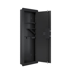 KaerWorld 45" Wall Gun Safe - In-Wall Safe for Rifles and Pistols with Digital Keypad, Adjustable Rack, and Removable Shelf