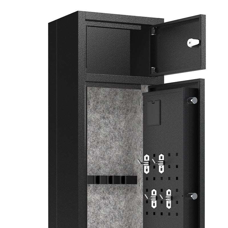 KaerWorld Large Gun Safe for Rifles and Shotguns, Quick Access to 3-5 Gun Rifle Safes(With/Without Scope),Guns Cabinet With Double Door Key/Fingerprint Password, Silent Alarm Mode