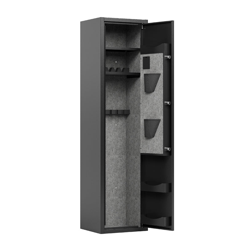 🎁KaerWorld 6 Gun Safe Rifles Large Capacity Home Gun Safe for Rifles and Shotguns, Electronic Rifle Safe with Removable Shelf, Pistol Rack