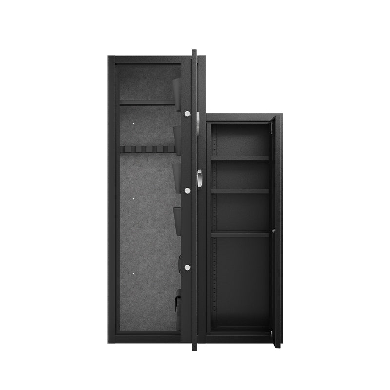 KaerWorld 7-8 Gun Safe for Rifles and Pistols – Quick Access Metal Storage Cabinet with Pistol Pouches, Secure Gun Cabinet for Enhanced Firearm Safety