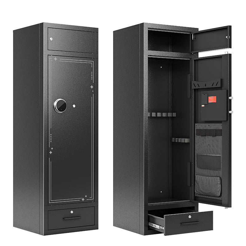 KAER 10-15 Gun Safe Rifle Safe Big Capacity Large Gun Safe for Rifle and Pistols Gun Cabinet for Home,Long Gun Safes for Shotguns with Handgun Rack,Rifle Rack,Drawer(Unassembled)
