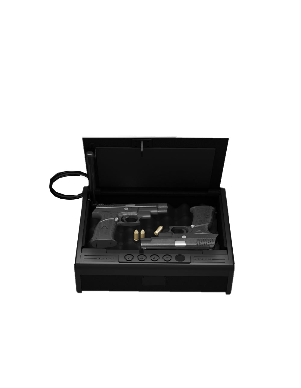 KaerWorld Pistol Safe - Compact and Secure Gun Safe for Pistols with Quick Access and Digital Lock B2