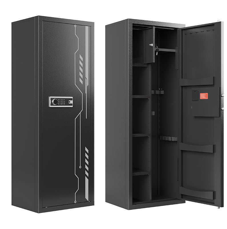 🎁KaerWorld 8-12 Gun Safe Multi-Function Gun Safe, Gun Safe for Rifles and Pistols, Gun Cabinet, Large Gun Safe for Home Rifles and Shotguns, Electronic Gun Cabinet With Removable Shelf and Rifle Rack