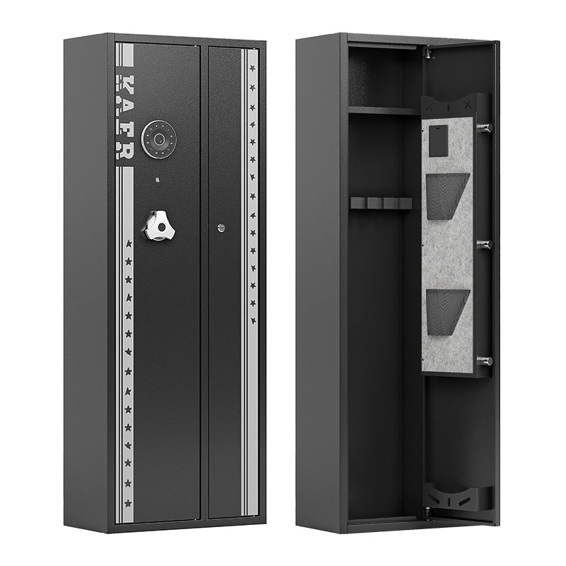 KaerWorld Combo Gun Safe, 4-5 Gun Safe, Gun Safe for Rifles and Pistols, Large Gun Safe for Home and Shotgun, Gun Safes & Cabinets, Quick Access Gun Safe With Removable Shelf and Gun Rack