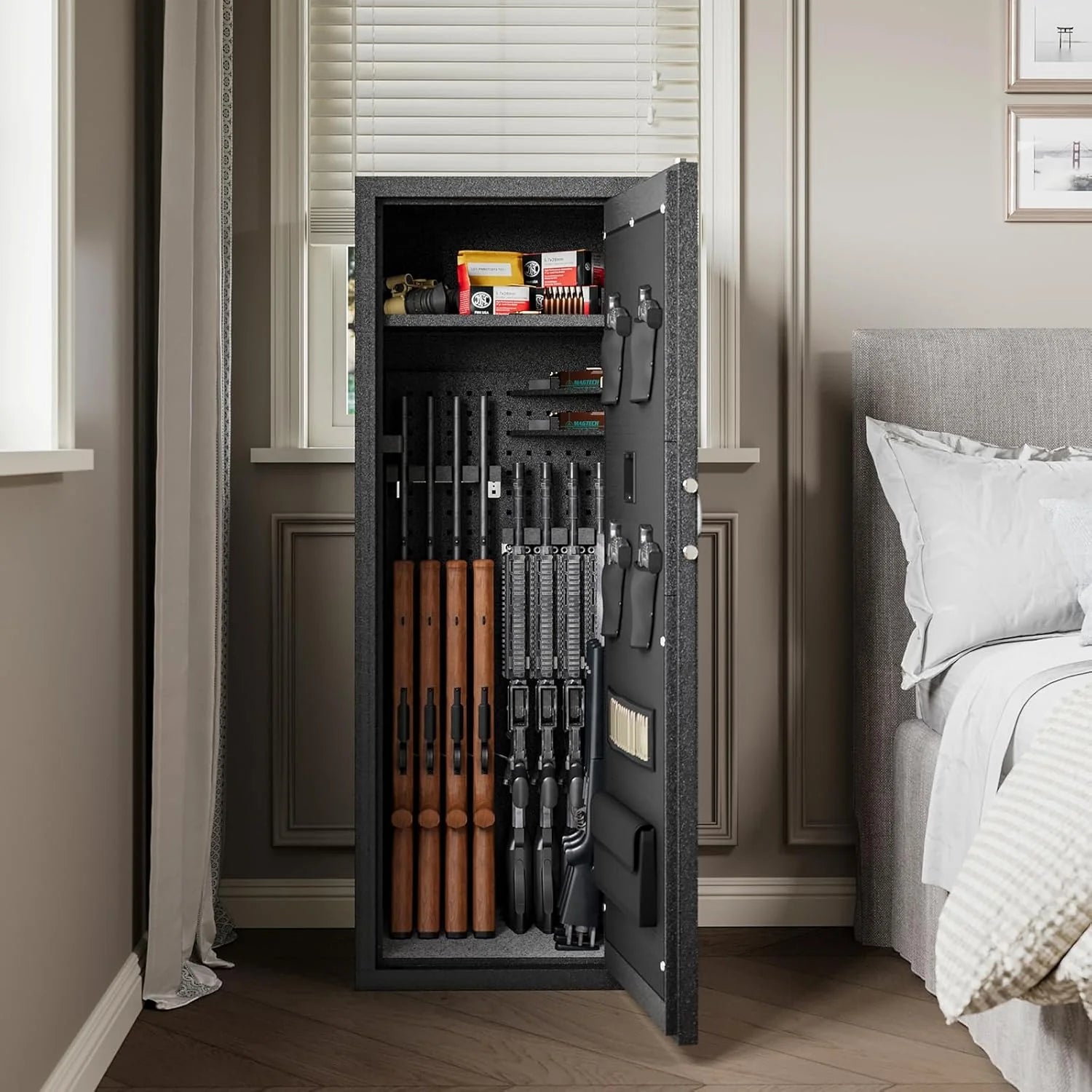 KaerWorld 12-Rifle Gun Safe 1400 - Electronic Gun Safe [This is just a safe]