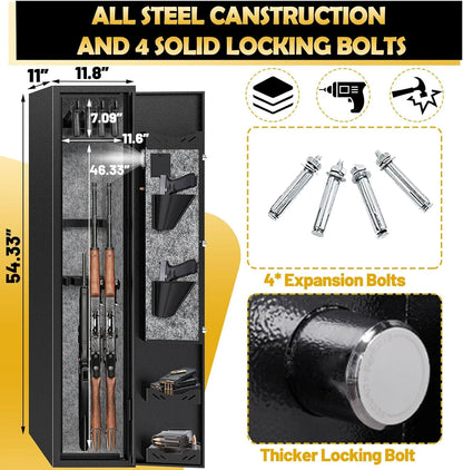 Kaer 4-5 Pre-Assembled Fringerprint Gun Safe 1380