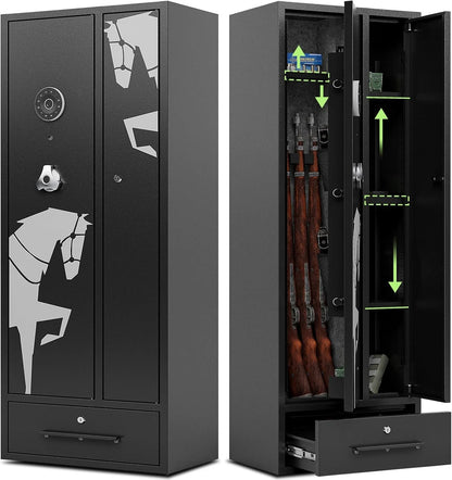 【Special Offer】Kaer 6 Double Door Gun Safe 1350