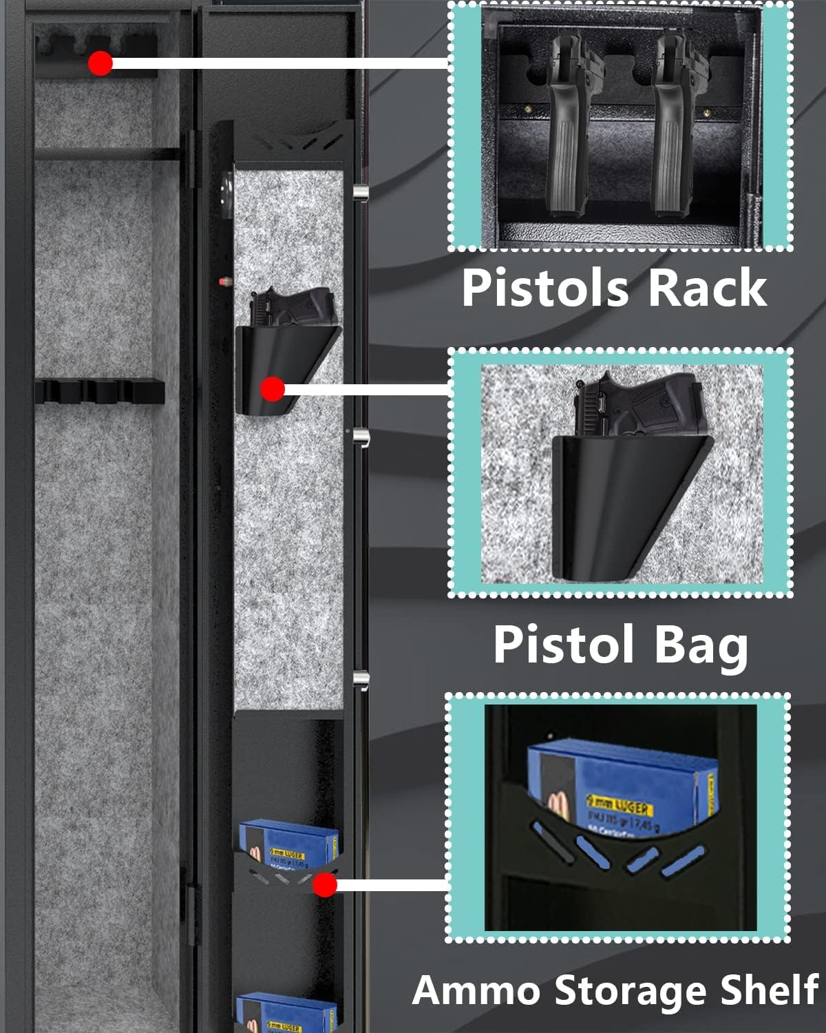 Kaer 2 Pre-Assembled Gun Safe 1320W